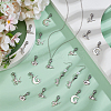 60Pcs 6 Styles Cat Alloy Pendant Decorations HJEW-GO00223-4