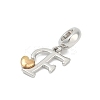 Brass European Dangle Charms LS-KK-Z097-01F-GP-2