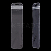 100Pcs Rectangle Long Plastic Zip Top Gift Bags ABAG-SP0001-40-6