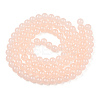 Baking Paint Imitation Jade Glass Round Bead Strands DGLA-Q021-8mm-42-A-2