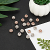 20Pcs 2 Colors Brass Beads RB-AR0001-07-4