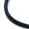 Braided Round Imitation Leather Bracelets Making BJEW-H610-01P-14-3