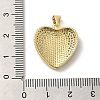 Rack Plating Brass Micro Pave Cubic Zirconia with Synthetic Opal Pendants KK-D088-30G-4