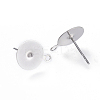 Tarnish Resistant 304 Stainless Steel Stud Earring Findings STAS-E025-1A-2
