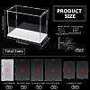 Plastic Minifigures Display Cases with White Bases ODIS-WH0043-151A-2