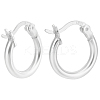 1Pair 925 Sterling Silver Hoop Earrings STER-BBC0007-73S-1