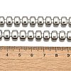 304 Stainless Steel Rectangle Link Chain Neklaces for Women NJEW-R024-01P-5