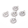 Non-Tarnish 304 Stainless Steel Charms STAS-Q201-T445-2S-3