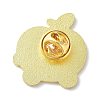 Cartoon Apple & Frog Enamel Pin JEWB-P008-D01-2