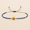 Bohemian Glass Seed Beads Braided Bead Bracelets JT0778-2-1