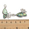 Brass Micro Pave Clear Cubic Zirconia Pendants KK-L211-019P-02-3