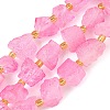 Raw Rough Natural Quartz Crystal Beads Strands G-Z131-J01-11-2