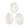 Natural White Shell Carved Cabochons SSHEL-I026-02A-03-1