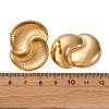 304 Stainless Steel Vortex Spiral Stud Earrings EJEW-C148-01G-5