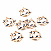 Eco-Friendly Alloy Enamel Pendants LS-ENAM-T011-81A-NR-1