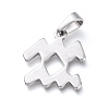 Non-Tarnish 304 Stainless Steel Pendants STAS-L210-06L-P-2