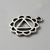 Chakra Zinc Tibetan Style Alloy Pendants FIND-WH0137-06D-AS-2