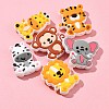 Lion/Tiger/Elephant/Monkey Zebra/Giraffe Silicone Focal Beads SIL-FS0001-19-7