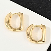 Brass D-Shaped Hoop Earrings EJEW-Q016-17G-4
