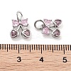 Brass Micro Pave Cubic Zirconia Pendants KK-P271-04P-A-3