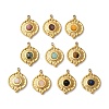 Natural Mixed Stone Pendants STAS-F312-09G-1