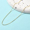 Rack Plating Brass Cable Chain Necklaces for Women NJEW-M048-01G-2