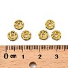 Brass Grade A Rhinestone Spacer Beads RSB028NF-10G-2