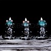 3Pcs 3 Styles Ceramic Decorations Lotus Frog Flowback Incense Stove Ceramic Incense Stove Decorations Gift JX846A-6