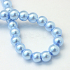 Baking Paint Pearlized Glass Pearl Round Bead Strands X-HY-Q003-6mm-24-4