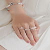 1Box Alloy Rings Sets for Women RJEW-LP0002-43-1