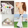 Two Tone Polyester Wavy Fringe Trim Ribbon OCOR-GF0003-97F-5