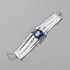 Alloy Glass Multi-strand Bracelets LS-BJEW-WH0011-10B-1
