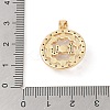 Brass Micro Pave Colorful Cubic Zirconia Pendants KK-E111-34C-G-3