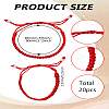 20Pcs Polyester Braided Bracelets for Women Girl BJEW-LP0001-42-2