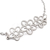 Non-Tarnish Stainless Steel Cable Chain Link Bracelets for Women Men STAS-Z061-01P-04-2