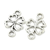 Tibetan Style Alloy Shamrock Connector Charms LS-X-TIBE-I026-6013AS-2