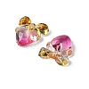 Gradient Color Transparent Resin Cabochons RESI-E039-19-3