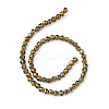 Electroplate Glass Beads Strands EGLA-L036-HR04-2