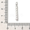 Rack Plating Brass Micro Pave Cubic Zirconia Pendants KK-I720-48P-3