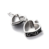 Brass Enamel Locket Pendants KK-F894-15P-03-2