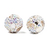 Handmade Polymer Clay Rhinestone Beads CLAY-H009-03C-2