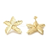 Rack Plating Starfish Brass Stud Earrings EJEW-H016-28G-1