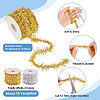 20 Yards 2 Colors Plastic Shiny Tinsel Hanging Garland AJEW-TA0002-16-4