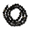 Natural Golden Sheen Obsidian Beads Strands G-Z119-A10-01-4