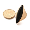 Resin Horse Eye Finger Rings RJEW-R006-01G-03-5