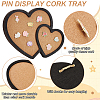 Wood Wall Jewelry Display Cork Tray AJEW-WH0348-466D-4