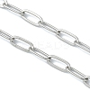 Adjustable 304 Stainless Steel Paperclip Chain Slider Bracelet Making AJEW-JB01623-01-2