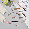 72Pcs 12 Style Iron Ribbon Ends IFIN-PH0001-87-6