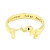 Dog Brass Open Cuff Rings for Women LS-RJEW-S416-01P-2