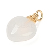 Natural White Agate Pendants LS-KK-Z094-04G-01-2